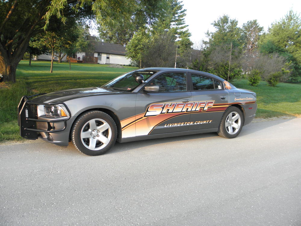 patrol car front side view