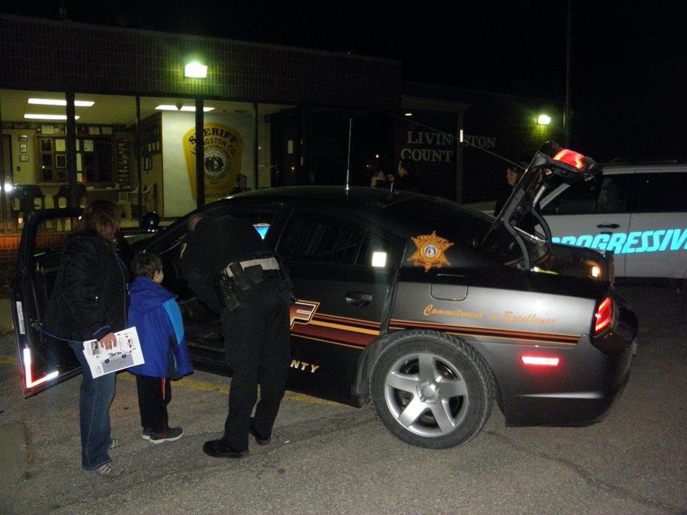 scout group by patrol vehicle