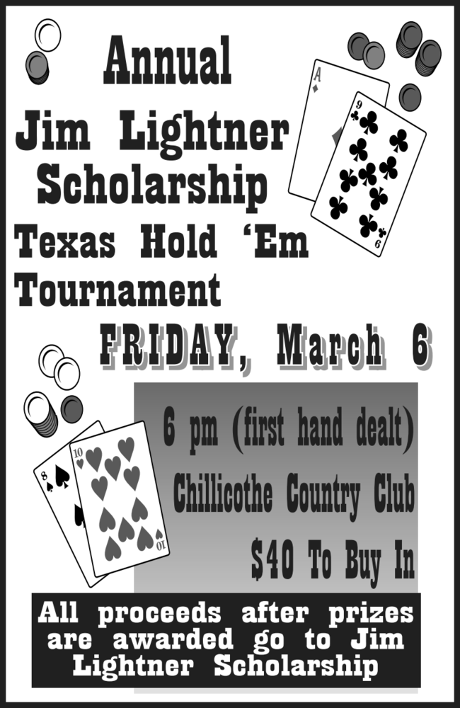 texas hold em tournament flyer