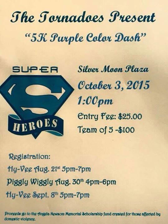 5K Purple Color Dash flyer