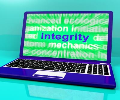 integrity on laptop screen