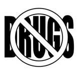 drug sign with line through it