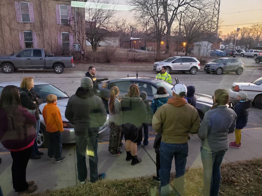 group standing outside