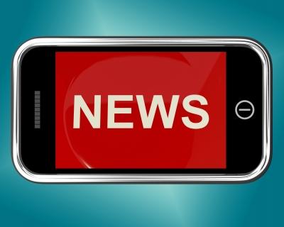 news on cell phone screen