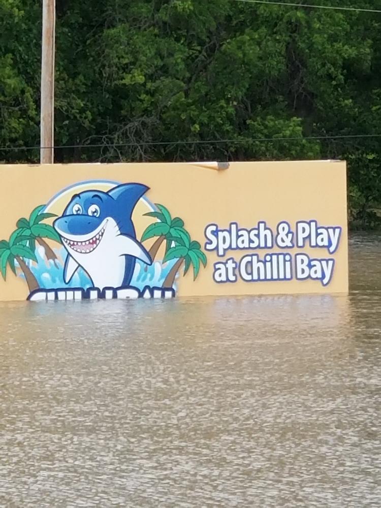 water flooding billboard