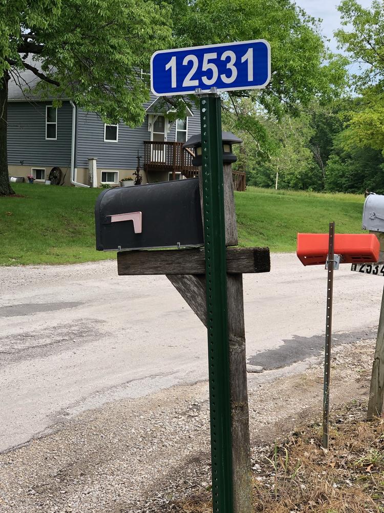 Reflective Address Sign