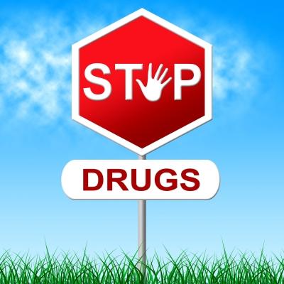 Stop Drug stop sign