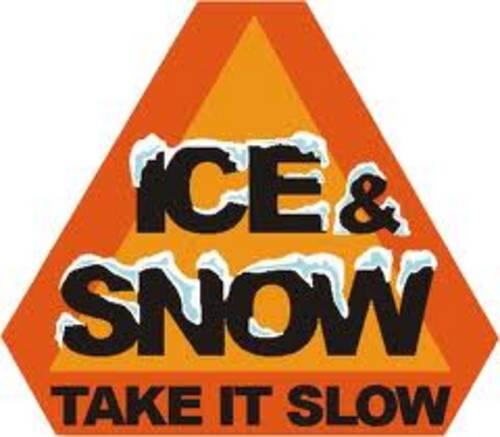Ice and snow, take it slow