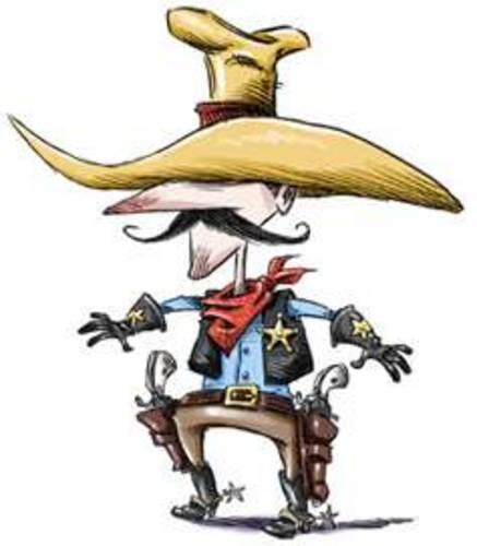 Cartoon image of sheriff